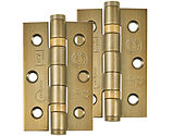 Frisco Eclipse Grade 7 - 3 Inch Stainless Steel Ball Bearing Hinge, Matt Antique Brass - 14852MAB (sold in pairs)