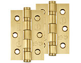 Frisco Eclipse Grade 7 - 3 Inch Stainless Steel Ball Bearing Hinge, Satin Brass - 14852SBP (sold in pairs)