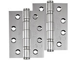 Frisco Eclipse Grade 13 - 4 Inch Stainless Steel Ball Bearing Hinge, Polished Stainless Steel - 14853 (sold in pairs)