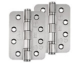 Frisco Eclipse Grade 13 - 4 Inch Stainless Steel Radius Ball Bearing Hinge, Satin Stainless Steel - 14869 (sold in pairs)
