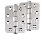 Frisco Eclipse Grade 13 - 4 Inch Stainless Steel Radius Ball Bearing Hinge, Polished Stainless Steel - 14872 (sold in pairs)