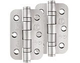 Frisco Eclipse Grade 7 - 3 Inch Stainless Steel Radius Ball Bearing Hinge, Satin Stainless Steel - 14905 (sold in pairs)