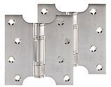 Frisco Eclipse Grade 13 - 4 Inch Stainless Steel Thrust Bearing Parliament Hinges, Satin Stainless Steel - 14989 (sold in pairs)