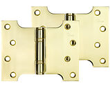 Frisco Eclipse Grade 13 - 5 Inch Stainless Steel Thrust Bearing Parliament Hinges, Polished Brass - 14994 (sold in pairs)