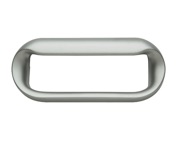 Hafele Authie Lull Cupboard Door Pull (40mm x 112mm), Aluminium Coloured OR Matt Nickel - 151.37.256