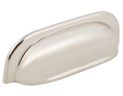 Hafele Mayberry Cupboard Cup Handle (96mm c/c), Polished Nickel - 151.40.650