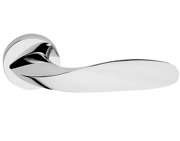 Excel Frascio Leaf Lever on Round Rose, Polished Chrome - 1520/50I/PCP (sold in pairs)