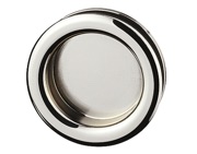 Hafele Epte Inset Cupboard Door Pull (43mm Diameter), Polished Nickel-Plated - 154.00.727