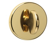 Urfic Round Bathroom Turn & Release, Polished Brass - 18-398-01