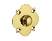 Croft Architectural Quatrefoil Bell Push, Various Finishes Available* - 1915
