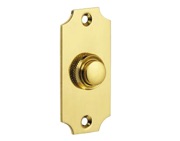 Croft Architectural Concaved Edge Bell Push, Various Finishes Available* - 1917
