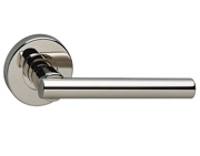 Urfic T-Bar Rose Collection Range Door Handles On Rose, Polished Nickel - 2002-398-04 (sold in pairs)