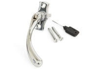 From The Anvil Left Or Right Handed Peardrop Locking Espagnolette Window Fastener, Polished Chrome - 20415
