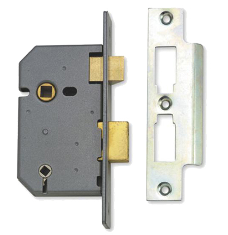 ERA Mortice Door Locks 2 Lever Rebated or Bathroom Brass or Chrome finish 