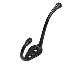 Kirkpatrick Smooth Black Malleable Iron Hat and Coat Hook - AB2378