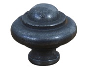 Cottingham Round Cupboard Knob (38mm), Antique Cast Iron - 30.086.AI.38