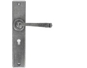 From The Anvil Avon Large Sprung Door Handles (241mm x 48mm), Pewter - 33089 (sold in pairs)