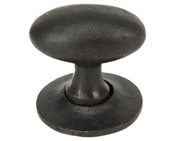 From The Anvil Oval Mortice/Rim Knob Set, Beeswax - 33229 (sold in pairs)