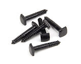 From The Anvil Black Lagg Bolts For Cottage Latch, Black - 33294B (Sold In Packs Of Six)