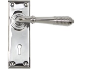 From The Anvil Reeded Door Handles, Polished Chrome - 33307 (sold in pairs)