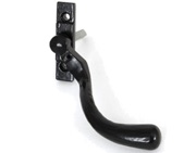 From The Anvil Large Left Or Right Handed Peardrop Locking Espagnolette Window Fastener, Black - 33340