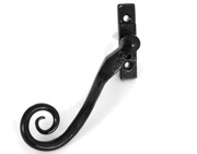 From The Anvil Large Left Or Right Handed Monkeytail Locking Espagnolette Window Fastener, Black - 33342