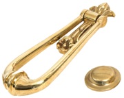 From The Anvil Loop Door Knocker, Polished Brass - 33610M