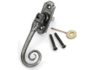From The Anvil Left Or Right Handed Monkeytail Espagnolette Window Fasteners, Pewter - 33620
