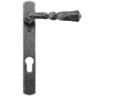 From The Anvil Narrow Lever Espagnolette Unsprung Door Handles (92mm C/C), Pewter - 33633 (sold in pairs)