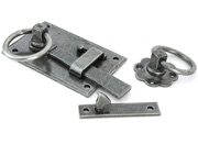 From The Anvil Left or Right Hand Cottage Latch (152mm x 103mm), Pewter - 33666