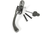 From The Anvil Left Or Right Handed Peardrop Locking Espagnolette Window Fastener, Pewter - 33682
