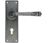 From The Anvil Avon Sprung Door Handles (152mm x 48mm), Pewter - 33700 (sold in pairs)