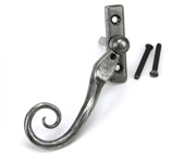 From The Anvil Small Left Or Right Handed Monkeytail Locking Espagnolette Window Fastener, Pewter - 33713