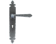 From The Anvil Fleur De Lys Cromwell Door Handles (270mm x 40mm), Pewter - 33730 (sold in pairs)
