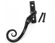 From The Anvil Small Left Or Right Handed Monkeytail Locking Espagnolette Window Fastener, Black - 33983