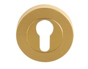 Excel Euro Profile Escutcheon, Polished Electro Brass - 3618PEB (sold in pairs)