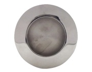 Excel Plain Circular Flush Pull (50mm), Polished Stainless Steel - 3803