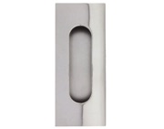 Excel Square Corner Oblong Flush Pull (Round Inner), Polished Stainless Steel - 3807