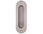 Excel Oval Corner Oblong Flush Pull (Round Inner), Satin Stainless Steel - 3808