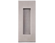 Excel Square Corner Oblong Flush Pull (Square Inner), Satin Stainless Steel - 3810