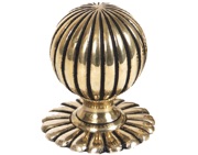 From The Anvil Flower Mortice Knob Set, Aged Brass - 39010 (sold in pairs)