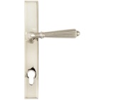 From The Anvil Hinton Slimline Lever Espagnolette, Sprung Door Handles, Polished Nickel - 45326 (sold in pairs)