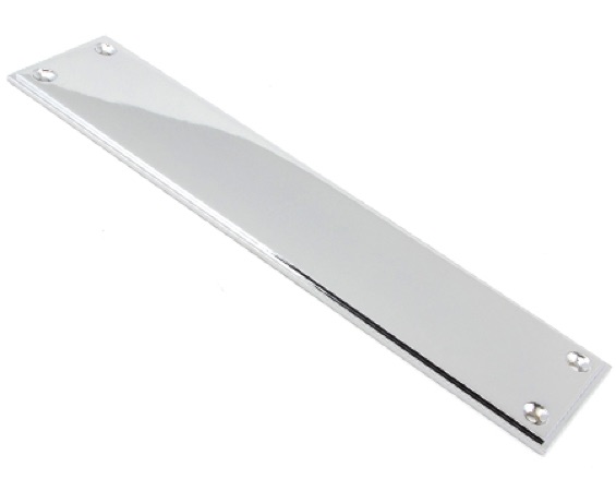 From The Anvil Art Deco Fingerplate (300mm OR 425mm), Polished Chrome - 45390