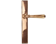 From The Anvil Newbury Slimline Lever Latch Set, Sprung Door Handles, Polished Bronze - 45432 (sold in pairs)