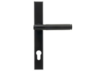 From The Anvil Brompton Knurled Slimline Espagnolette Door Handles (92mm C/C), Black - 45527 (sold in pairs)