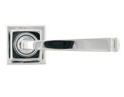 From The Anvil Avon Door Handles On Square Rose, Polished Chrome - 45618 (sold in pairs)