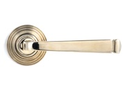 From The Anvil Avon Door Handles On Round Rose, Polished Nickel With Beehive Rose - 45621 (sold in pairs)