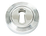 From The Anvil Standard Profile Beehive Round Escutcheon, Polished Chrome - 45689