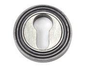 From The Anvil Round Euro Profile Beehive Escutcheon, Pewter - 45729