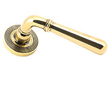 From The Anvil Newbury Door Handles On Beehive Rose, Aged Brass - 45757 (sold in pairs)